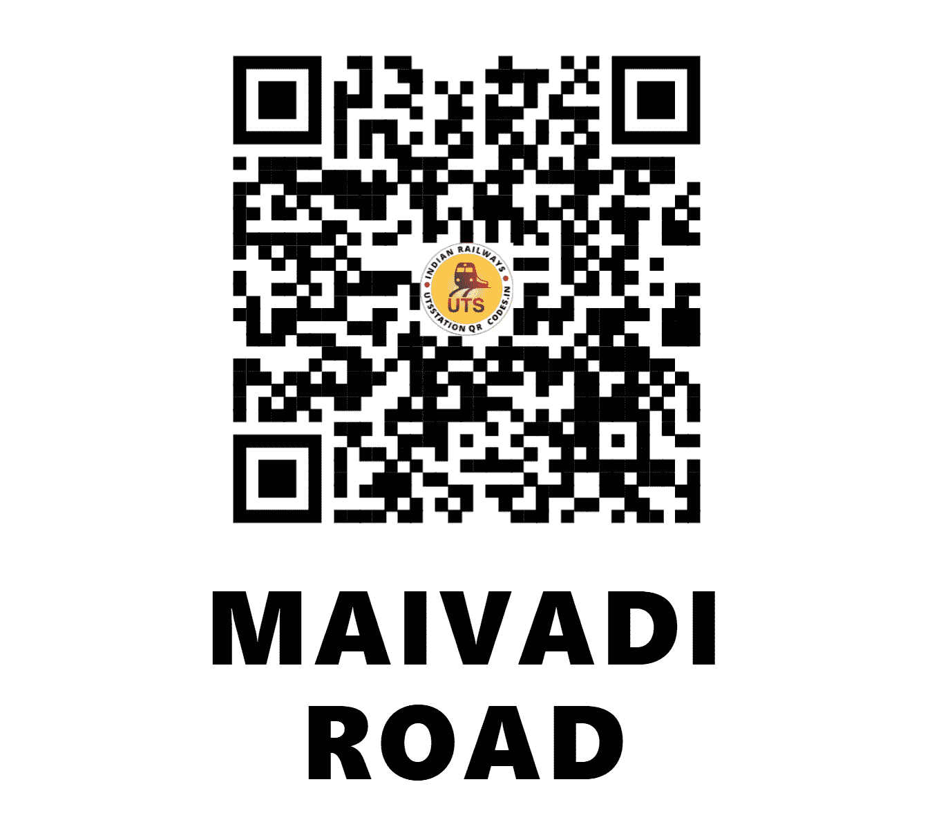 UTS QR Code for MAIVADI ROAD - MVRD (SR - TAMIL NADU)